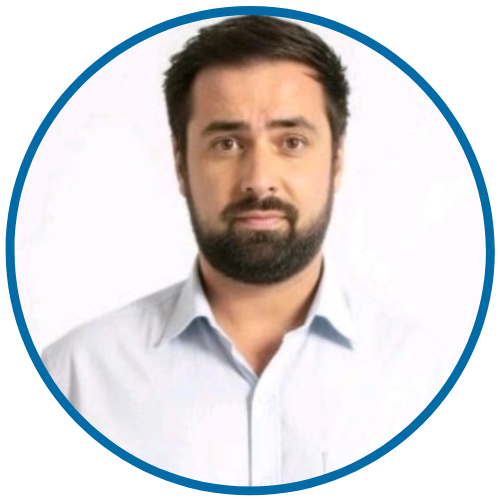 Benjamin Marcusse rond bleu