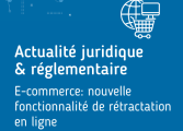 Actu réglementaire e-commerce nouvelle fonctionnalité